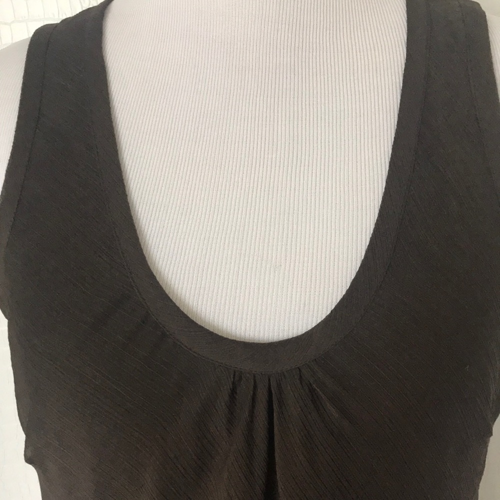 BROWN SILK DRESS. - Picture 2 of 8